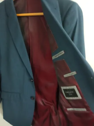 Traje ideal graduación, azul