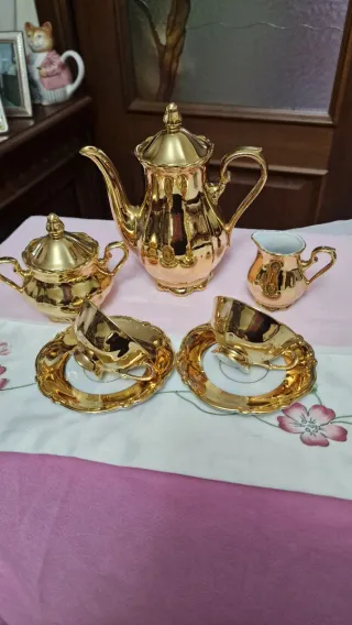 Servizio Caffè Vintage Bavaria Oro