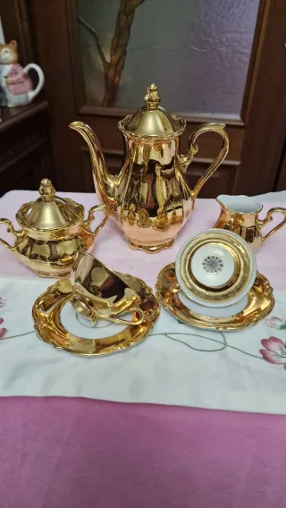 Servizio Caffè Vintage Bavaria Oro
