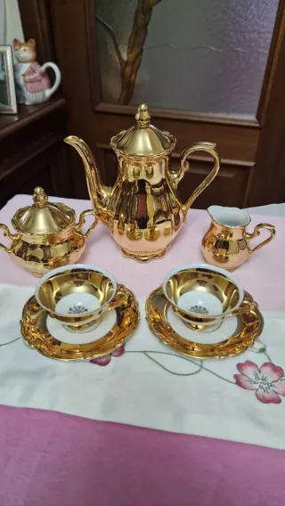 Servizio Caffè Vintage Bavaria Oro