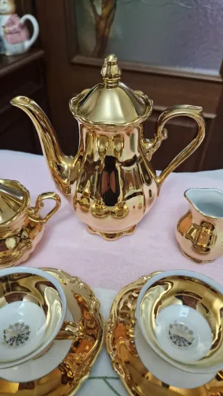 Servizio Caffè Vintage Bavaria Oro