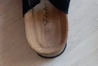 Sandalias cuña mujer negras