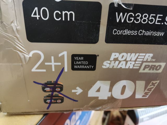 WORX Motosierra Nitro 40V WG385E.9