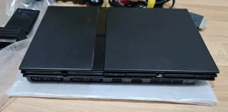 Consola PS2 Slim Negra + Caja, Mando y Cables