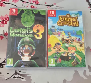 Luigi's Mansion 3 y Animal Crossing para switch
