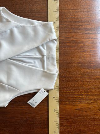 Chaleco Oysho Blanco Talla S