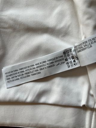 Chaleco Oysho Blanco Talla S