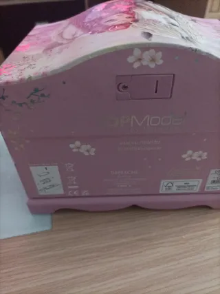 Joyero infantil con diseño de caballo y niña