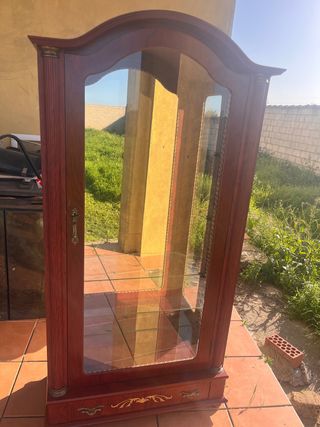 Vitrina Vintage Madera y Cristal