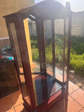 Vitrina Vintage Madera y Cristal