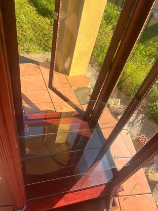 Vitrina Vintage Madera y Cristal