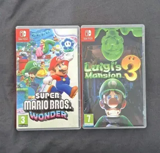 Super Mario Bros Wonder y Luigi's Mansion 3