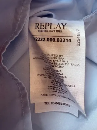 Camicia Replay Oversize Donna Tg. S [NUOVO]
