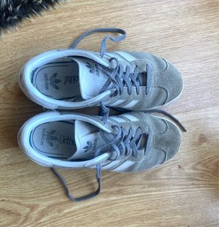 Adidas Gazelle Talla 35 Gris/Blanco