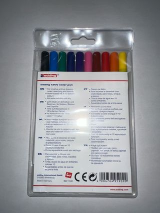 Estuche Edding 1220. 10 Colores.