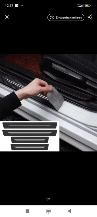 Tiras Protección Carbono Coche