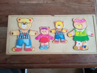 Puzzle Familia Ositos Madera