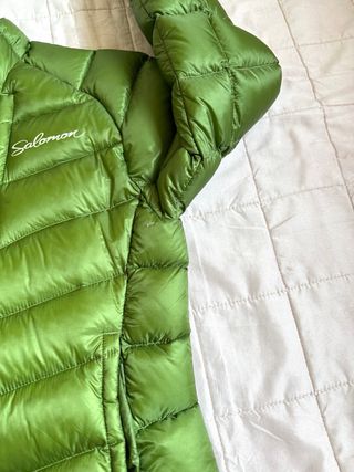 Piumino leggero Salomon verde