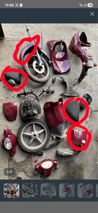 Piezas Aprilia Scarabeo 125