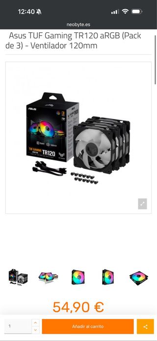 X3 ASUS TR120 ARGB 120MM PWM