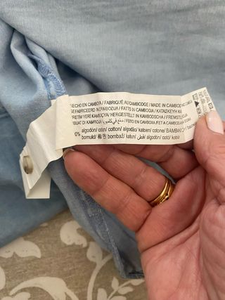 Camisa vaquera azul Stradivarius