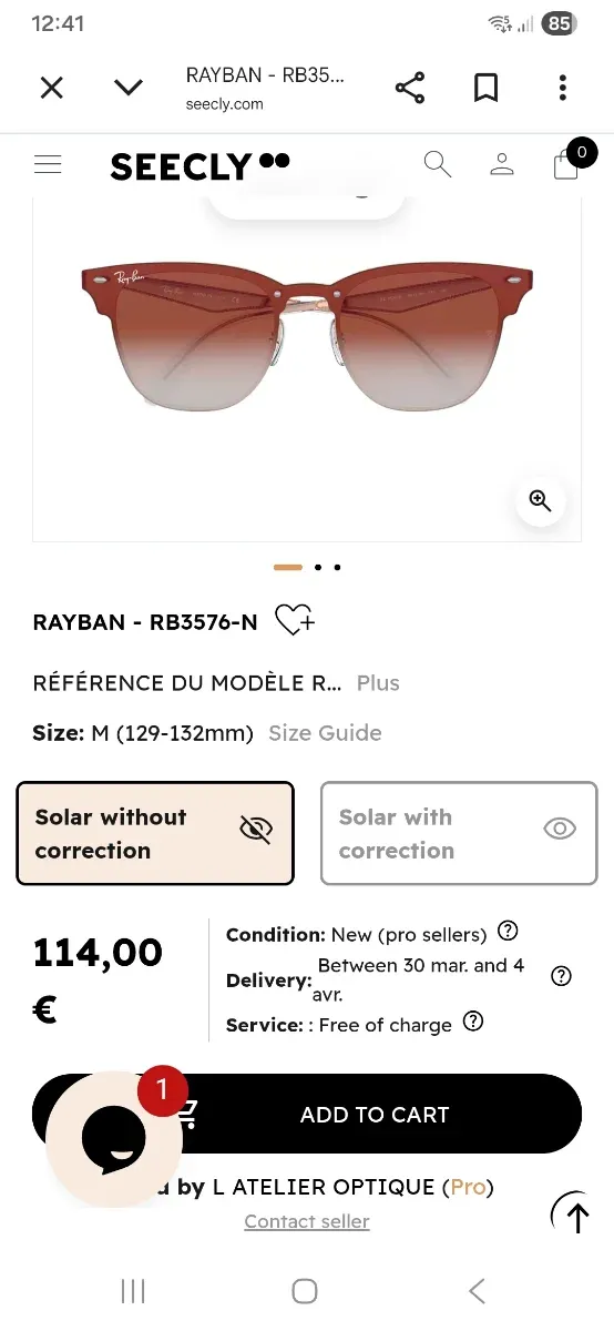 Gafas de sol Ray-Ban doradas y rosas