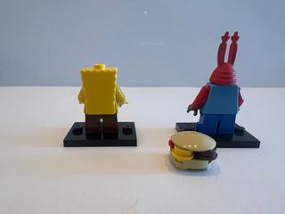 Minifigura Lego Bob Esponja y Sr. Cangrejo