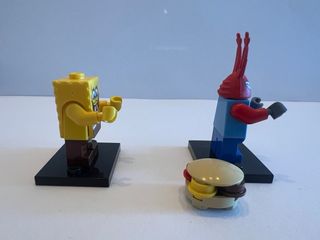 Minifigura Lego Bob Esponja y Sr. Cangrejo