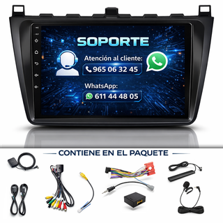 PANTALLA GPS MAZDA 6 2008-2013 CARPLAY ANDROIDAUTO