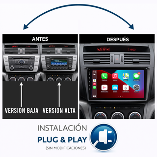 PANTALLA GPS MAZDA 6 2008-2013 CARPLAY ANDROIDAUTO