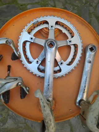 Lote Shimano 105: Platos, Bielas y Frenos