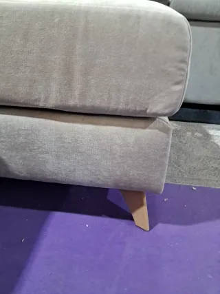 Sofá Chaislongue Melissa Beige/Gris