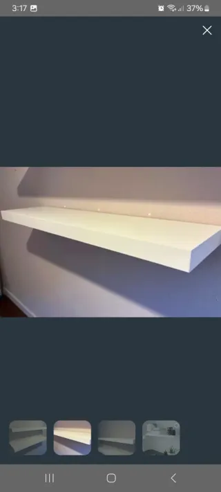 Pack 2 Estanterías nuevas Ikea Blancas 110x26cm