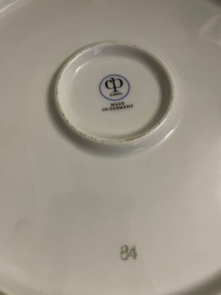Servizio Piatti Porcellana Colditz Germania Vintag