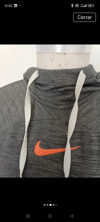 Sudadera Nike técnica gris Talla S + perfume nike