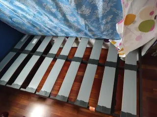 Cama 105 con colchón, somier y cabecero