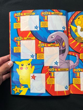 A ESTRENAR! Pokémon Sticker Álbum Merlin 1999