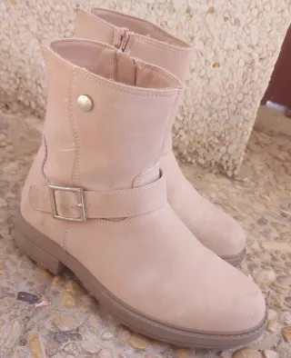 Botas Botín Rosas Oh Girl Kids Talla 30.