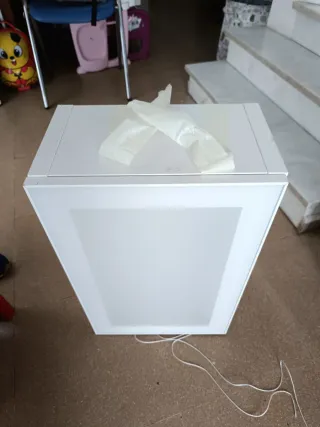 Mueble de baño cristal blanco