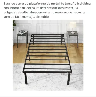 Cama Plegable Metálica Blanca