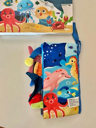 Libro de tela Animales Acuáticos. Bebes +0