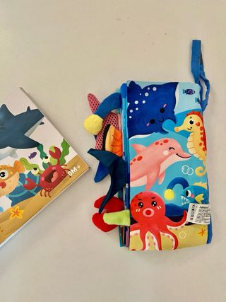 Libro de tela Animales Acuáticos. Bebes +0