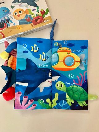 Libro de tela Animales Acuáticos. Bebes +0