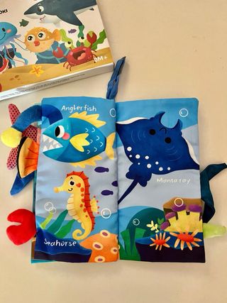 Libro de tela Animales Acuáticos. Bebes +0