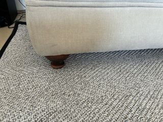 Sofá 3 plazas tela lavable beige