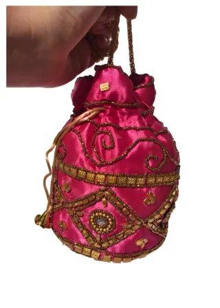 Bolso de fiesta, bolso fucsia, bolso etnico, bolso
