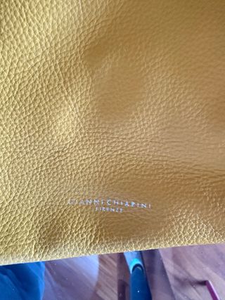 Borsa in pelle Gianni Chiarini gialla