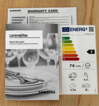 Lavavajillas Samsung 45cm Libre Instalación