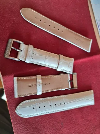 Cinturini Nautica Nuovi Beige/Bianco