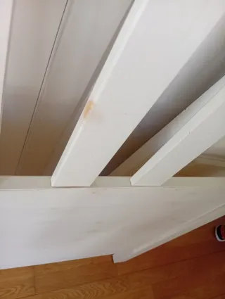 Cabecero de cama de madera blanco